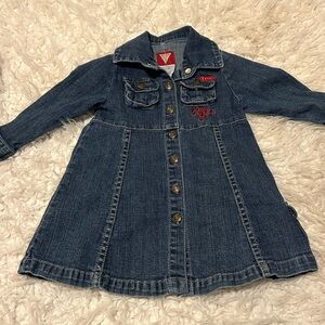 Guess Jean Denim Blue Jean Dress Stretch 18m Guess Girls